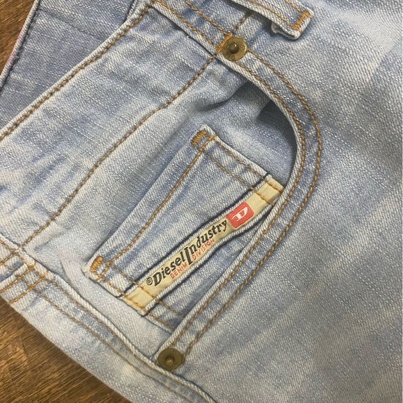 Diesel Industry Gruppe Super Slim-Skinny Low Waist Thin Light Wash Denim Jeans - Picture 7 of 14